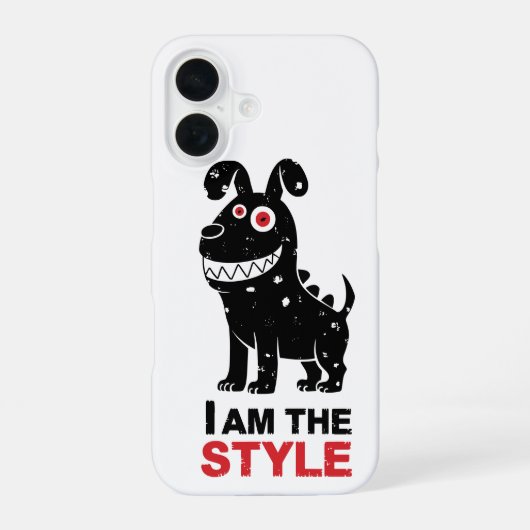 iPhone / iPad Hülle dog is the style iPhone 16 Hülle (Rückseite)