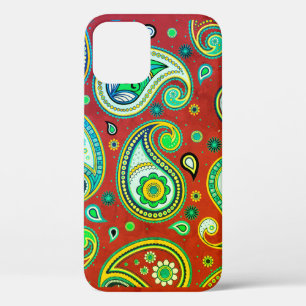 iPhone / iPad-Hülle Paisley Rot und Grün Case-Mate iPhone Hülle