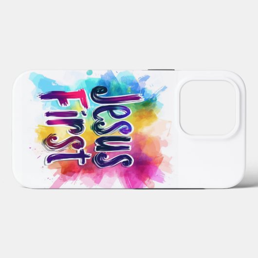 iPhone/iPad Jesus First Case-Mate iPhone Hülle (Rückseite (Horizontal))