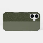 iPhone mit individualisierbarem Moss & Glitzer 16  Hülle (Rückseite (Horizontal))