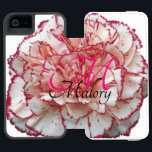 iPhone mit rosa und weißer Blume 6 digitale Brieft Incipio Watson™ iPhone 5 Geldbörsen Hülle<br><div class="desc">Rosa und weiße Blume Monogram iPhone Wallet Case mit Ihrem Namen darauf!</div>