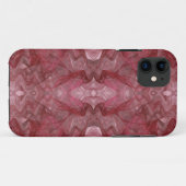 iPhone mit rotem Fraktal 5 Benutzerdefinierte Case (Rückseite (Horizontal))