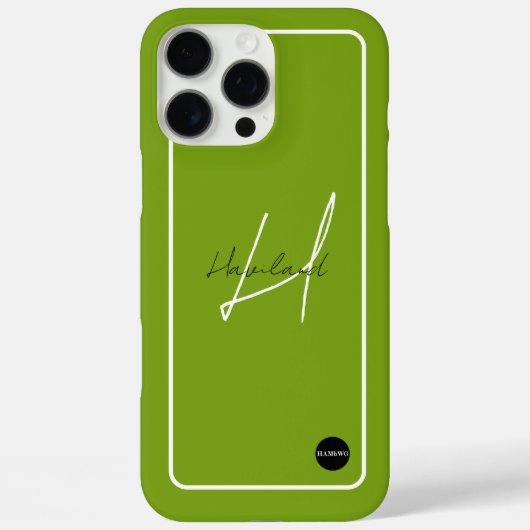 iPhone Modernes Handy Fall mit Name HAMbyWG Case-Mate iPhone Hülle (Rückseite)