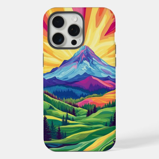 iPhone Mountain Picture Phone Case Hülle (Rückseite)