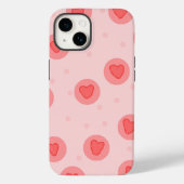 iPhone Pink case | cute love (Rückseite)