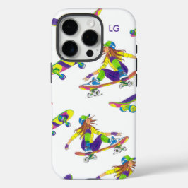 IPhone Pro 16 Skateboarder Girl Phone Case