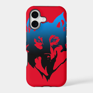 iPhone SE-Hülle mit Wolf darauf