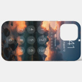 iPhone-Sperrbildschirm-Passcode Bergsee Sonnenunte Case-Mate iPhone Hülle (Rückseite (Horizontal))