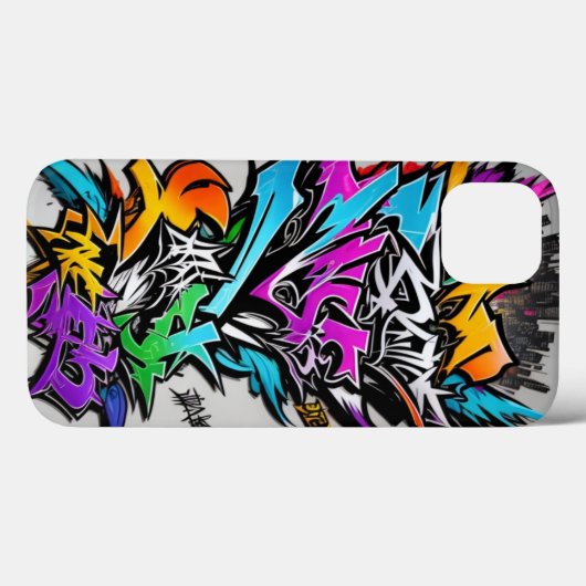 iPhone Tough Hüllen Vollfarbiges Abstraktes Graffi (Rückseite (Horizontal))