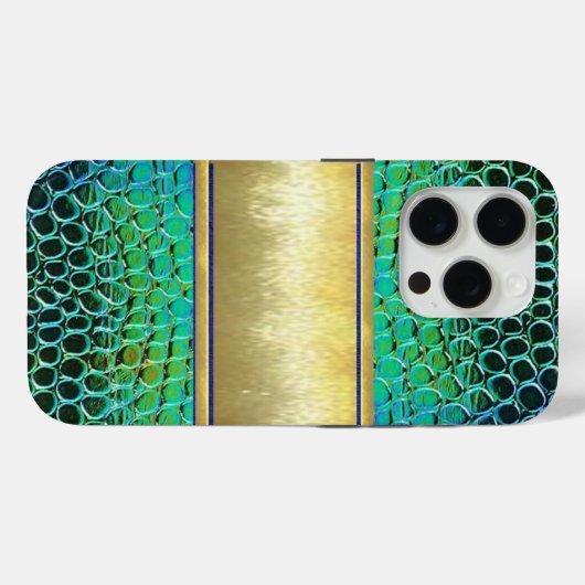 iPhone Turtle Gold Shell Hülle (Rückseite (Horizontal))