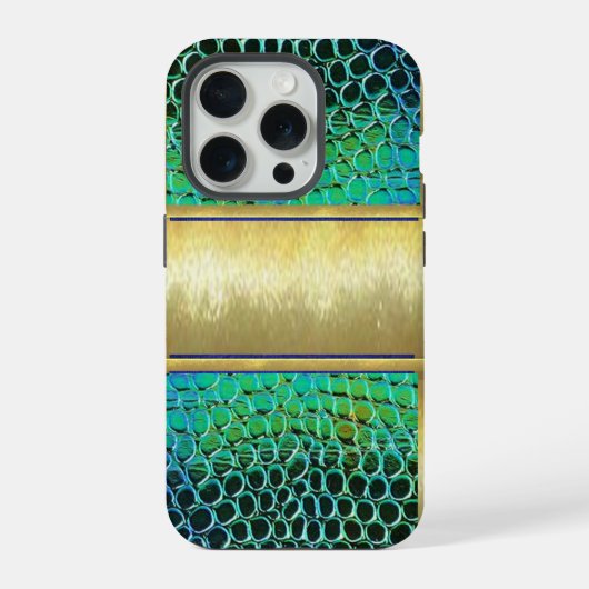 iPhone Turtle Gold Shell Hülle iPhone 15 Pro Hülle (Rückseite)