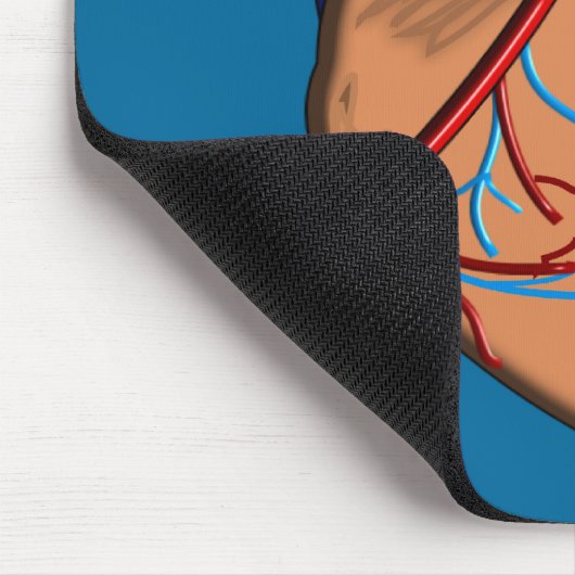 iPhone- und Elektronik-Hüllen des menschlichen Her Mousepad (Ecke)