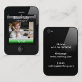 iPhone Visitenkarte (Vorne/Hinten)
