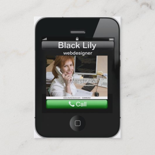 iPhone Visitenkarte (Vorderseite)