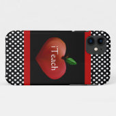 iPhone von Red Heart Apple Teacher 5 Fall Case-Mate iPhone Hülle (Rückseite (Horizontal))