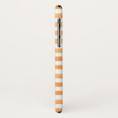 iPhone X Case für Orange und White Stripe (Hinten/Links)