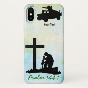 iPhone X Case mit Ihrem Text-Soldaten hinzufügen