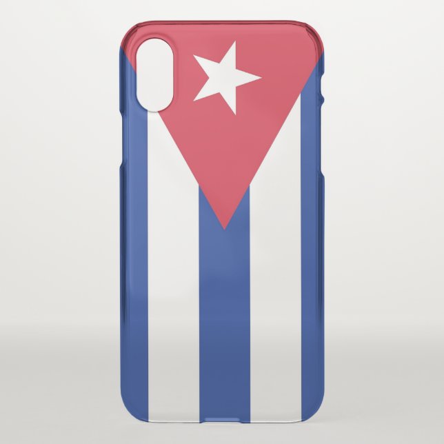 iPhone X Deflector Gehäuse mit Flagge Cuba Uncommon iPhone Hülle (Rückseite)