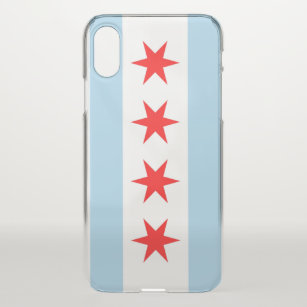 iPhone X Deflector Gehäuse mit Flagge von Chicago, iPhone X Hülle