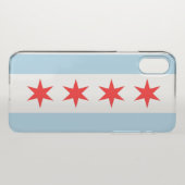 iPhone X Deflector Gehäuse mit Flagge von Chicago, Uncommon iPhone Hülle (Rückseite (Horizontal))