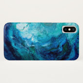 Iphone X Fall, blaue Ozean-Welle Case-Mate iPhone Hülle (Rückseite (Horizontal))