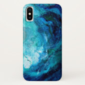 Iphone X Fall, blaue Ozean-Welle Case-Mate iPhone Hülle (Rückseite)