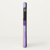 iPhone X Fall, Fußball-Ball, lila, personalisiert Case-Mate iPhone Hülle (Hinten/Links)