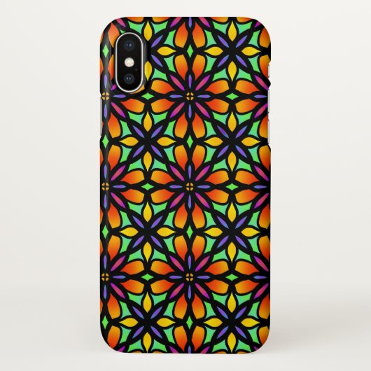 iPhone X Fall voll der Farbe! iPhone Hülle (Rückseite)