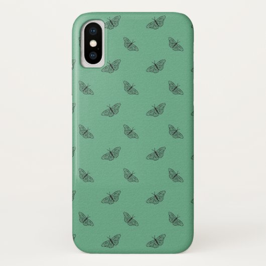 iPhone X Gehäuse im Design des grünen Schmetterlin Case-Mate iPhone Hülle (Rückseite)
