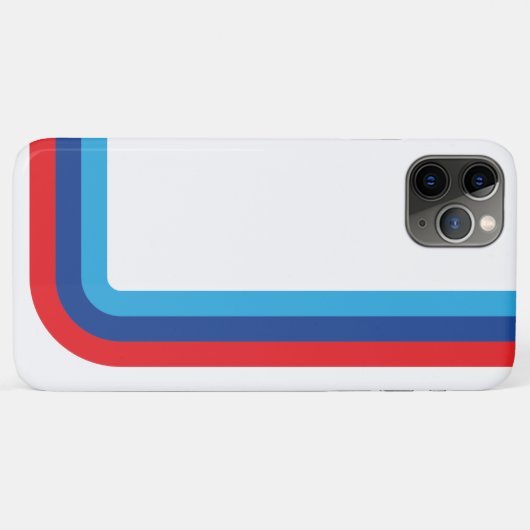 iPhone X, M Stripe BMW iPhone Case (Rückseite (Horizontal))