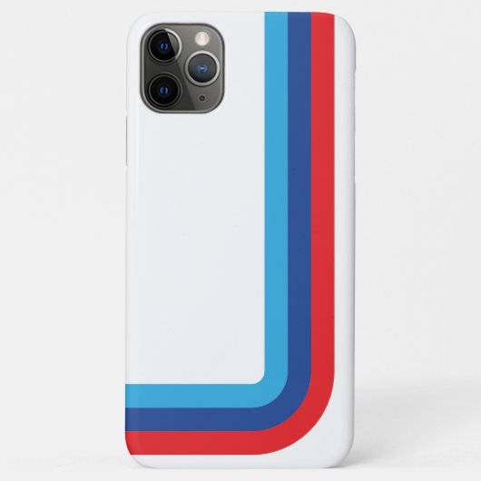 iPhone X, M Stripe BMW iPhone Case (Rückseite)
