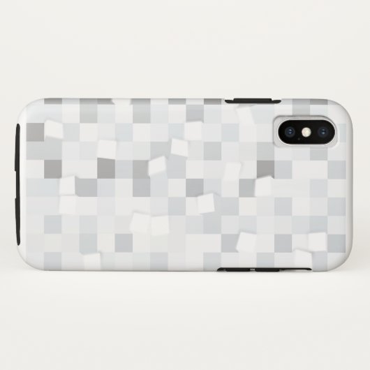 iPhone X weißer abstrakter Entwurfs-Kasten Case-Mate iPhone Hülle (Rückseite (Horizontal))