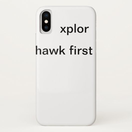 iphone x xplor Fall Case-Mate iPhone Hülle (Rückseite)