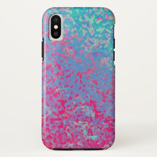 iPhone XS Fall-buntes korrodiert Case-Mate iPhone Hülle (Rückseite)
