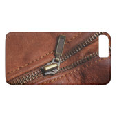 iPhone: Zipper aus brauner Lederjacke Case-Mate iPhone Hülle (Rückseite (Horizontal))