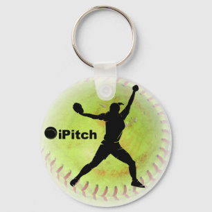 iPitch Fastpitch Softball Schlüsselanhänger