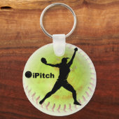 iPitch Fastpitch Softball Schlüsselanhänger (Vorderseite)