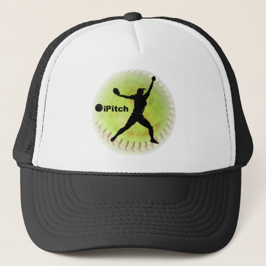 iPitch Fastpitch Softball Truckerkappe (Vorderseite)