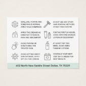 IPL Laser Hair Removal Aftercare Instructions Card (Rückseite)