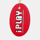 iPlay Flute Keramik Ornament (Links)