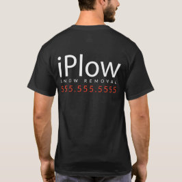 iPlow. Ich pflüge Schnee. Schneeräumung förderndes T-Shirt