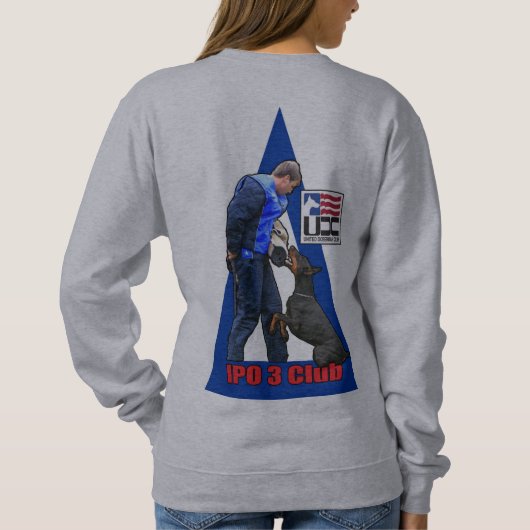 IPO 3 der Raglan-Sweatshirt der Verein-Frau Sweatshirt (Rückseite)