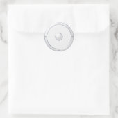 iPod-Skala-Aufkleber Runder Aufkleber (Tasche)