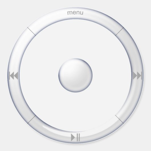 iPod-Skala-Aufkleber Runder Aufkleber (Vorderseite)