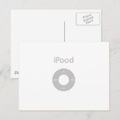 Ipod Spoof Ipood Postkarte (Vorne/Hinten)