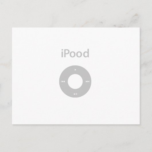 Ipod Spoof Ipood Postkarte (Vorderseite)