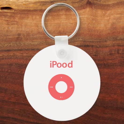 Ipod Spoof Ipood rosa Schlüsselanhänger (Vorderseite)