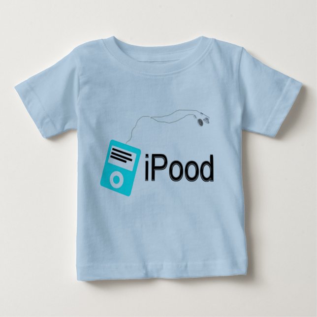 ipood-blau baby t-shirt (Vorderseite)