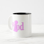 ipood Mädchen Zweifarbige Tasse (Vorderseite Links)