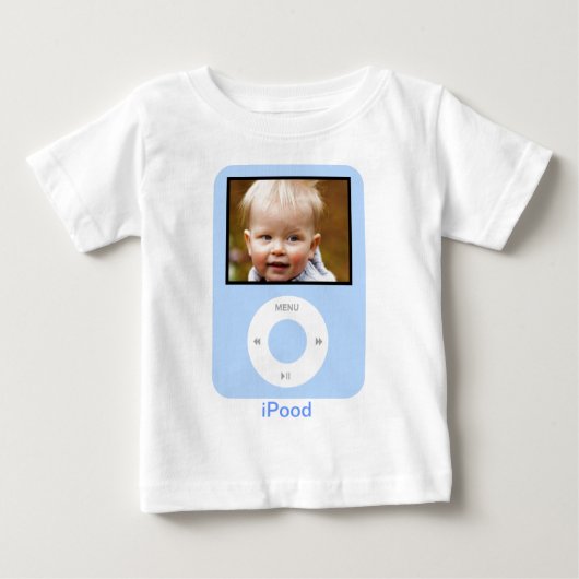 iPood mit Foto Baby T-shirt (Vorderseite)